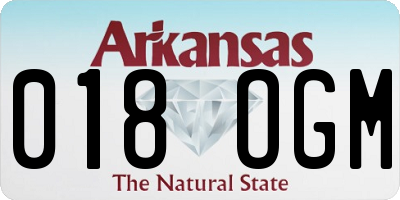 AR license plate 018OGM