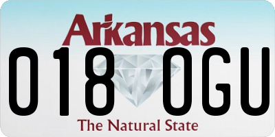 AR license plate 018OGU
