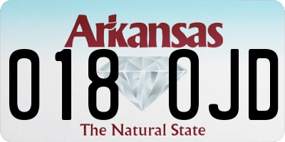 AR license plate 018OJD