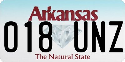 AR license plate 018UNZ