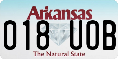 AR license plate 018UOB