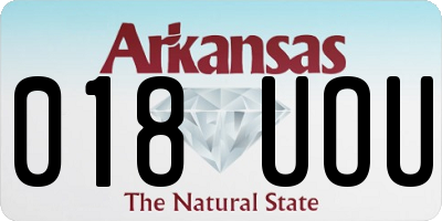 AR license plate 018UOU