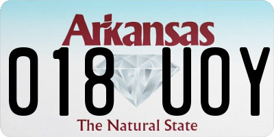 AR license plate 018UOY