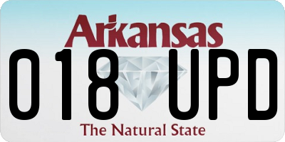 AR license plate 018UPD