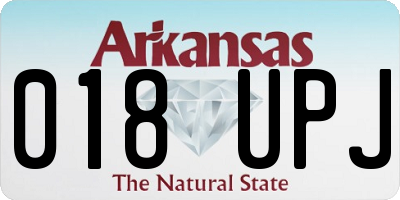 AR license plate 018UPJ