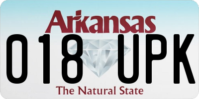 AR license plate 018UPK