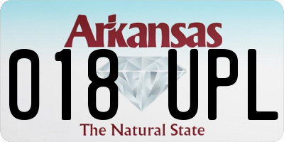 AR license plate 018UPL