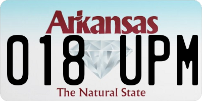 AR license plate 018UPM