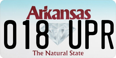 AR license plate 018UPR