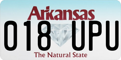 AR license plate 018UPU