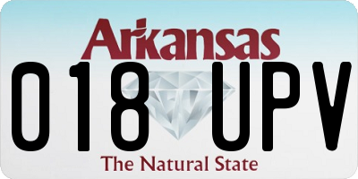 AR license plate 018UPV
