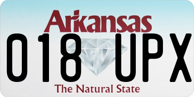 AR license plate 018UPX