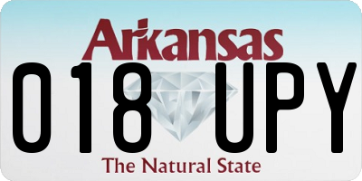 AR license plate 018UPY
