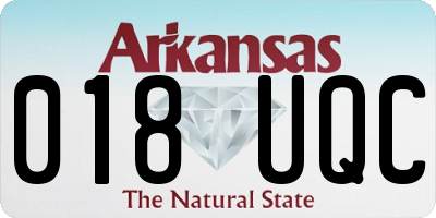 AR license plate 018UQC