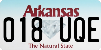 AR license plate 018UQE