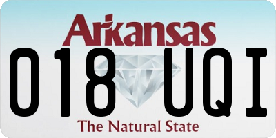 AR license plate 018UQI