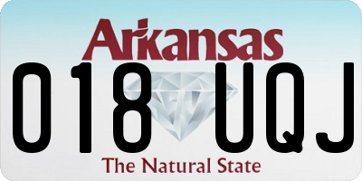 AR license plate 018UQJ