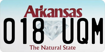 AR license plate 018UQM