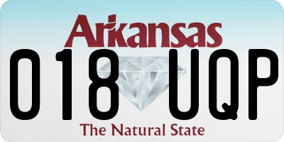 AR license plate 018UQP