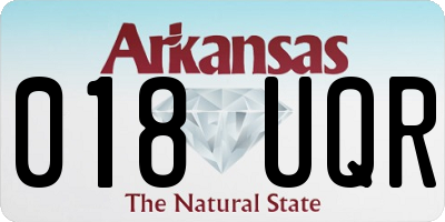 AR license plate 018UQR