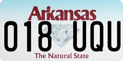 AR license plate 018UQU