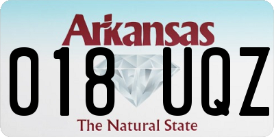AR license plate 018UQZ