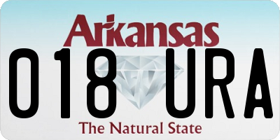 AR license plate 018URA