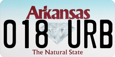 AR license plate 018URB