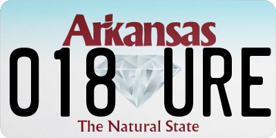 AR license plate 018URE