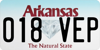 AR license plate 018VEP