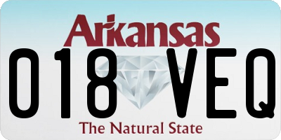 AR license plate 018VEQ
