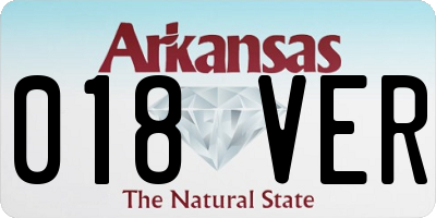 AR license plate 018VER