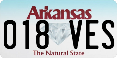 AR license plate 018VES