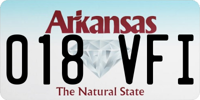 AR license plate 018VFI
