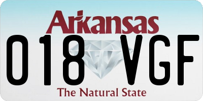 AR license plate 018VGF