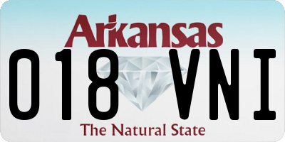 AR license plate 018VNI