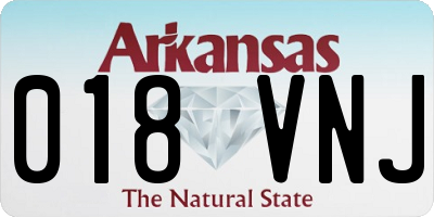 AR license plate 018VNJ