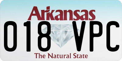 AR license plate 018VPC