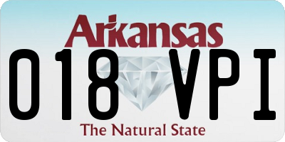 AR license plate 018VPI