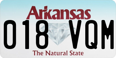AR license plate 018VQM