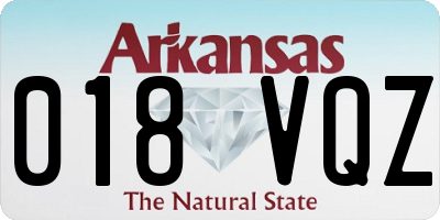 AR license plate 018VQZ