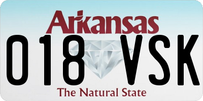 AR license plate 018VSK