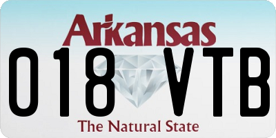 AR license plate 018VTB