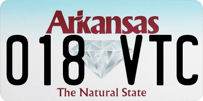 AR license plate 018VTC