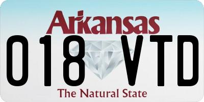 AR license plate 018VTD