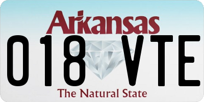 AR license plate 018VTE