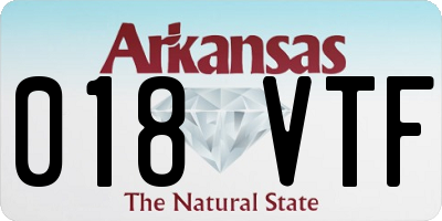 AR license plate 018VTF