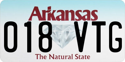 AR license plate 018VTG