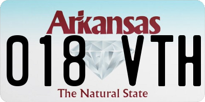 AR license plate 018VTH