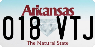 AR license plate 018VTJ